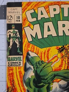 Captain Marvel #10 Number 1 Cover App (Marvel Comics Feb-1969)