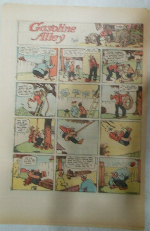 (15) Gasoline Alley Sunday Pages by Frank King from 1935 Size: 11 x 15 inches