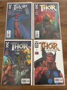 Lot Of 4 Thor Vikings Marvel Max Comic Books # 1 2 3 4 VF-NM Odin Asgard 9 J444