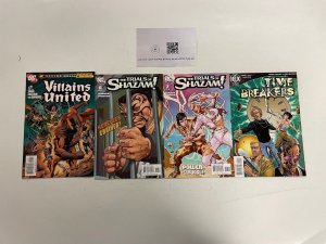 4 DC Comics Trials of Shazam # 6 7 Timebreakers # 2 Villians United #4  80 NO11