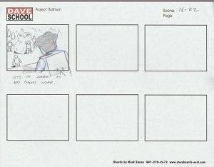 2004 LEGO BATMAN Storyboard Art by Mark Simon VF 8.0 Joker 16-22