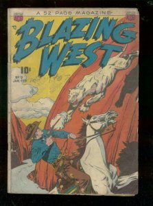 BLAZING WEST #9 1950-BUFFALO BELLE-INJUN JONES-COUGAR   G