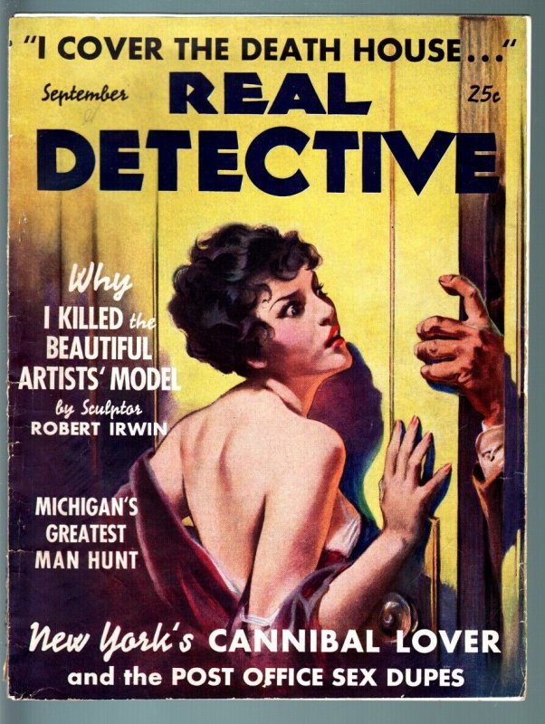 Real Detective September 1937- Cannibal Lover - Tavern of Blood 