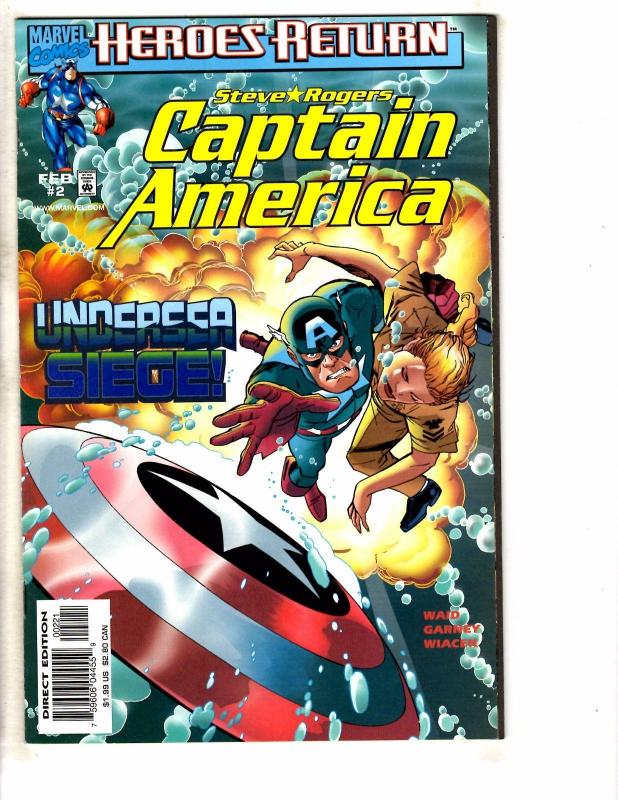 10 Captain America Marvel Comic Books # 1 2 3 4 5 6 7 8 9 10 Avengers Hulk RC13