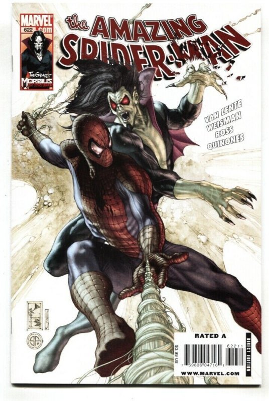 AMAZING SPIDER-MAN #622 MORBIUS/BLACK CAT 2010 NM- 