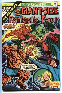 GIANT-SIZE FANTASTIC FOUR #6 -First Annihuilus comic book 1975