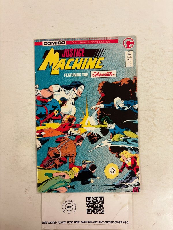 Justice Machine #2 VF Comico Comic Books Elementals 10 HH110