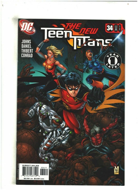 Teen Titans #34 NM- 9.2 DC Comics 2006 One Year Later 