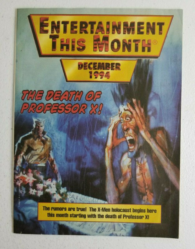 Entertainment This Month December 1994 Magazine Catalog Death of Professor X