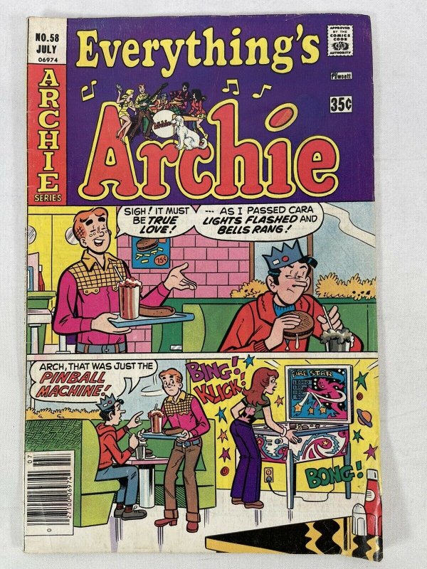 Everything's Archie #58 VG; Archie | Pinball cover - low grade comic Jughead