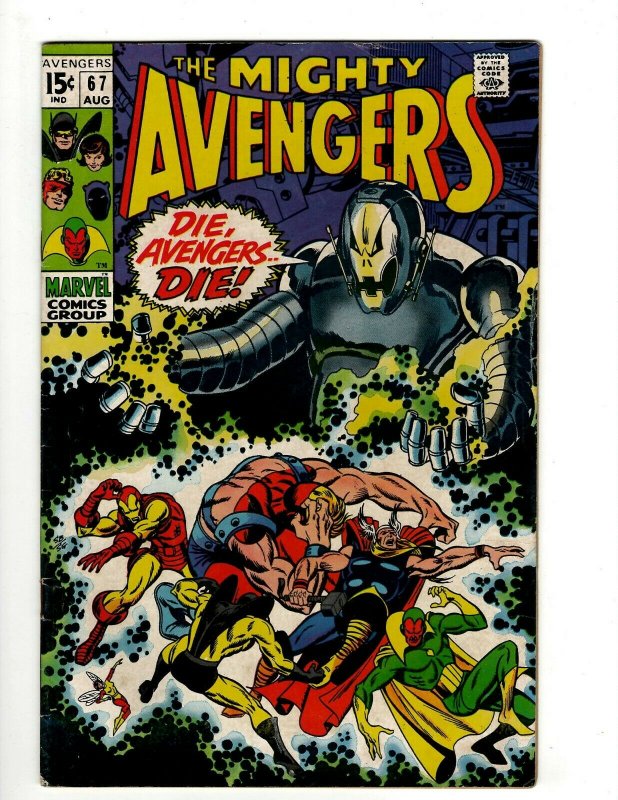 Avengers # 67 VF/NM Marvel Comic Book Hulk Thor Captain America Iron Man OF2