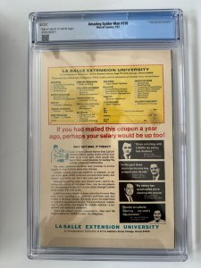 AMAZING SPIDER-MAN #110 CGC 7.5  1ST APPEARANCE GIBBON STAN LEE LAST ORIG (1972)