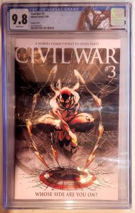 Civil War #3 (CGC 9.8, 2007) Micahel Turner Variant  (1:19)