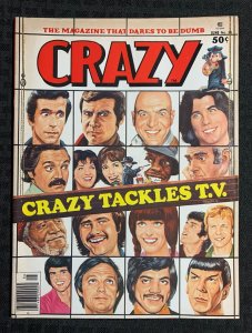 1977 CRAZY Marvel Parody Magazine #26 VG/FN 5.0 Bob Larking Tackles TV Cover