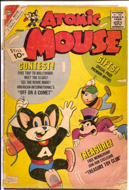 Atomic Mouse #46 1962-Charlton-Superhero funny animals-G
