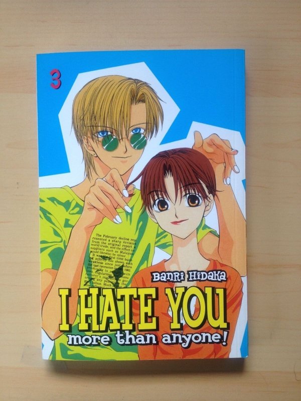 I Hate you More then Anyone! # 3 Vol. 1 Banri Hidaka CMX Manga DC Comics Teen  