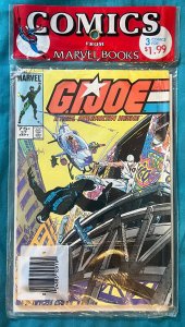 G.I. Joe: A Real American Hero 3PC LOT - Unopened Plastic Foil. (9.2) 1982/84