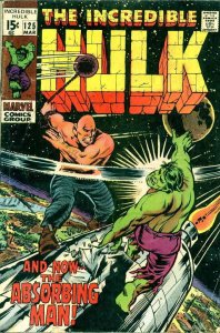 Incredible Hulk, The #125 VG ; Marvel | low grade comic Roy Thomas Absorbing Man