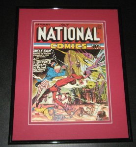 National Comics #7 Uncle Sam Framed Cover Photo Poster 11x14 Official Repro
