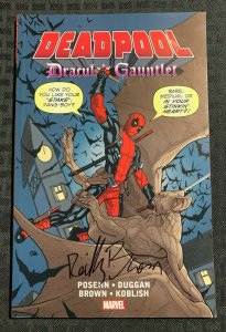 2016 DEADPOOL Dracula's Gauntlet SIGNED SC VF 8.0 1st Marvel / Fisherman