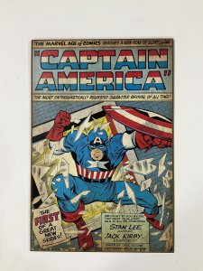 Captain America Stan and Kirby wood wall plaque 13x19 2015 Marvel