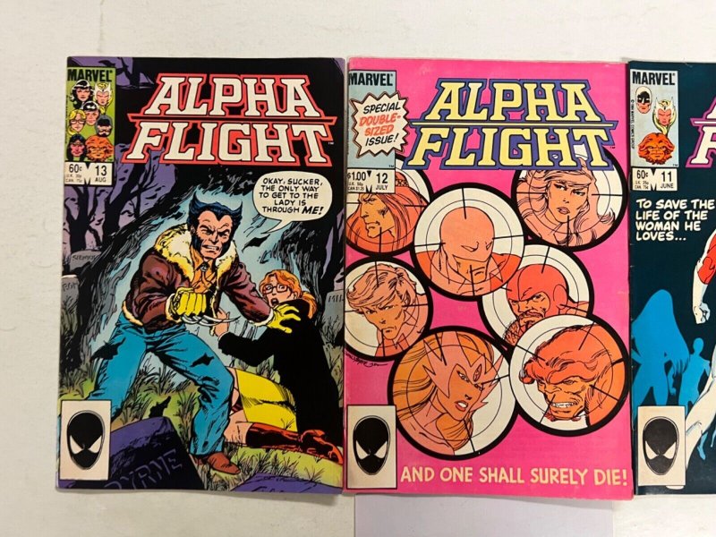 3 Alpha Flight Marvel Comic Books # 11 12 13Avengers Defenders Thor 78 JS67