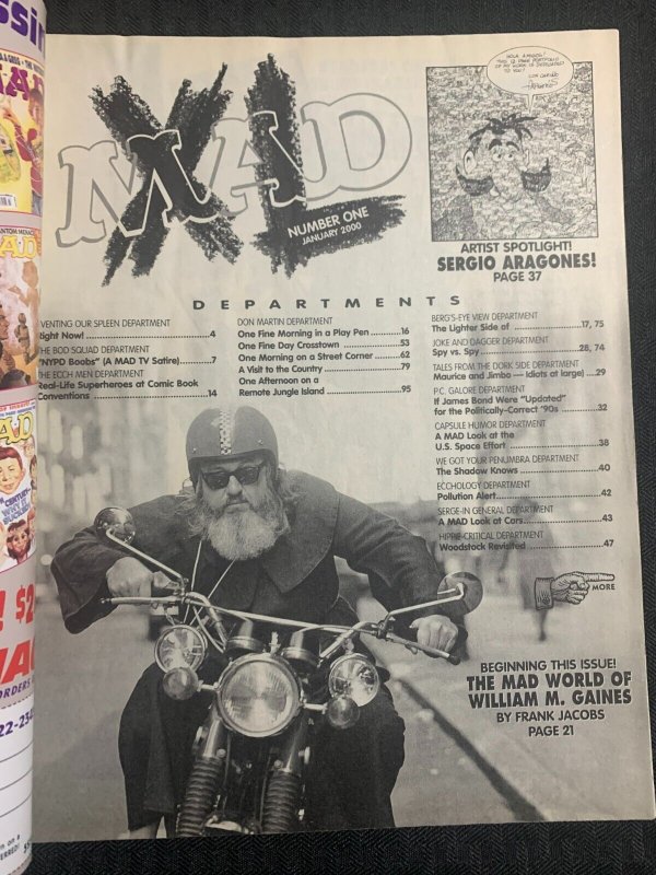 2000 Jan MAD XL Magazine #1 VG+ 4.5 Alfred E Neuman / Sergio Aragones Issue