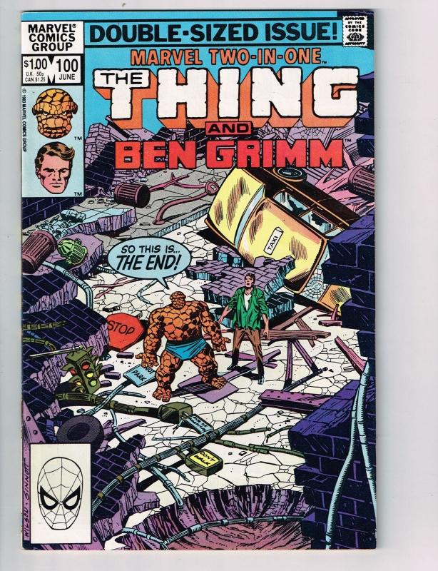 Marvel Two-in-One (1974 1st Series) #100 Marvel Comic Book Thing Ben Grimm HH2