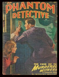 PHANTOM DETECTIVE SEPT 1947- CASE OF MURDERED WITNESS G