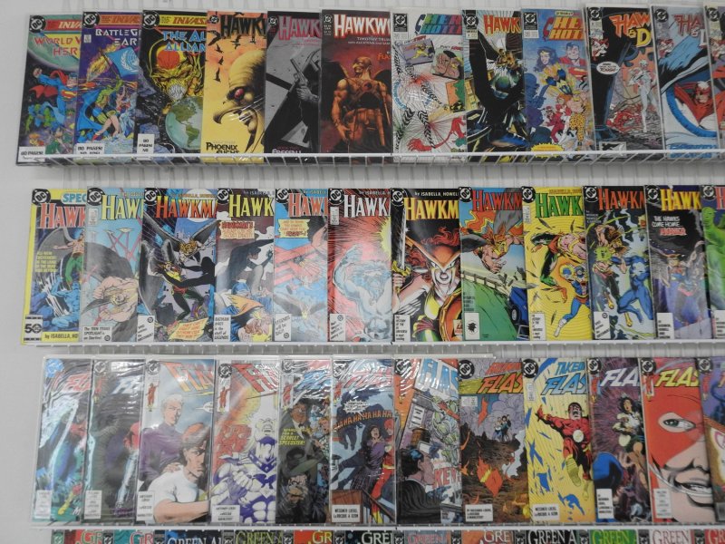 Huge Lot of 180+ Comics W/ Flash, Green Arrow, Hawkman Avg. FN- Condition!