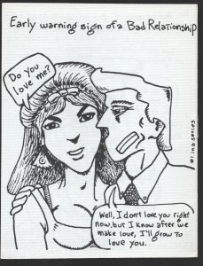 bad relationships #2 1985-Douglas O'Neill art-Mini comic-size is about 4 1/2 ...