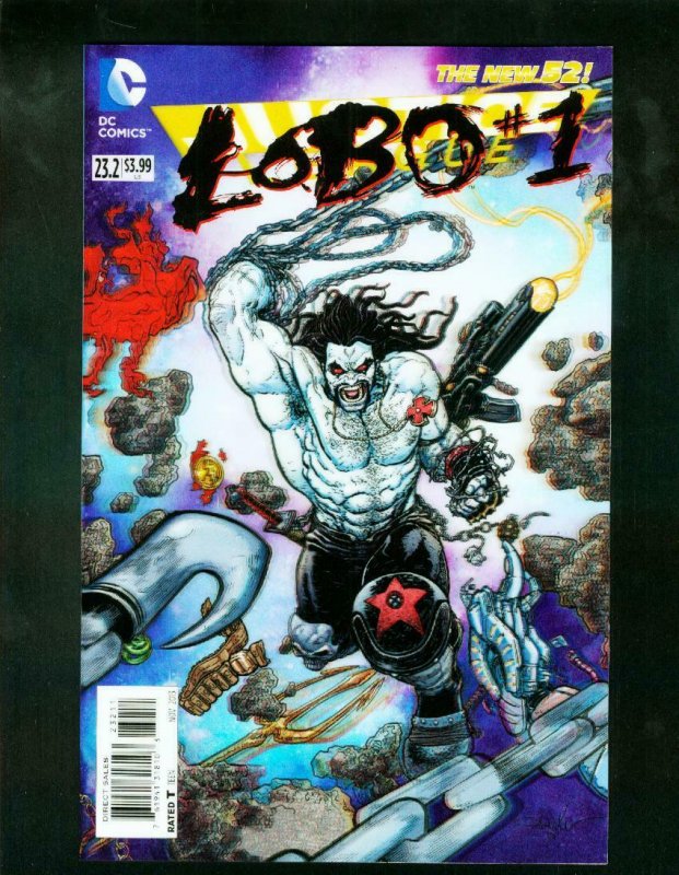 JUSTICE LEAGUE #23.2 2013 LOBO 3-D COVER NEW 52 HIGH GRADE NM 