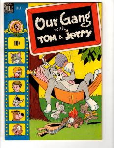 Our Gang With Tom & Jerry # 48 VF- Dell Comic Book Funny Animal Cat Mouse JL2