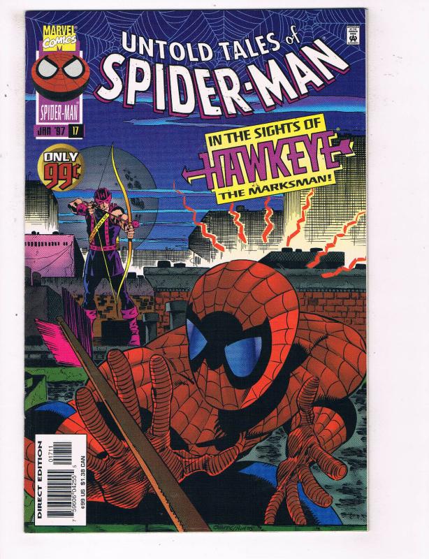 Untold Tales Of Spider-Man #17 VF Marvel Comics Comic Book Hawkeye Jan 1997 DE24