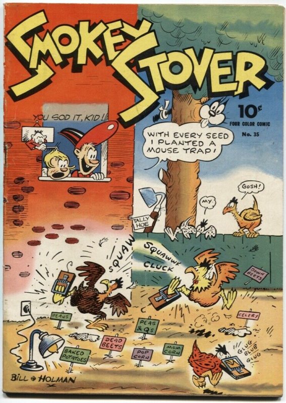 FOUR COLOR COMICS #35-SMOKEY STOVER BY BILL HOLMAN-NEWSPAPER REPRINTS-DELL