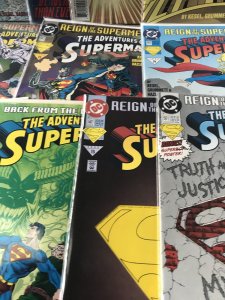 ADVENTURES OF SUPERMAN #500 - 509 lot / run : DC 1993 12 in NM-; 500 & 501 (x2)