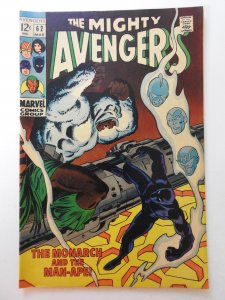 The Avengers #62 (1969) Starring The Black Panther! Sharp Fine- Condition!