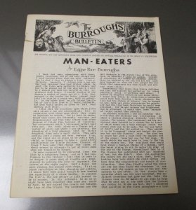 1966 The Edgar Rice BURROUGHS BULLETIN #16 Fan Club Zine Fanzine REED CRANDALL