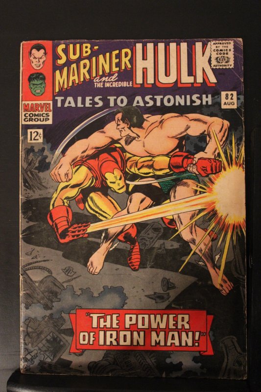 Tales to Astonish #82 (1966) Mid-Grade VG/FN Iron Man vs Namor battle! Boomerang