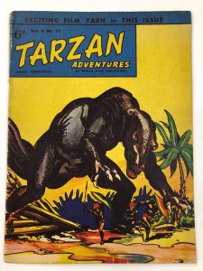 TARZAN ADVENTURES V 8#37  (1958)black & white daily strip reprints VG Hogarth