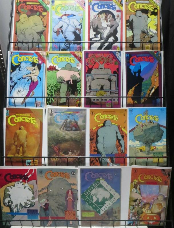 CONCRETE COLLECTION! 21 ISSUES! Paul Chadwick! Color Special, Fragile Creatures