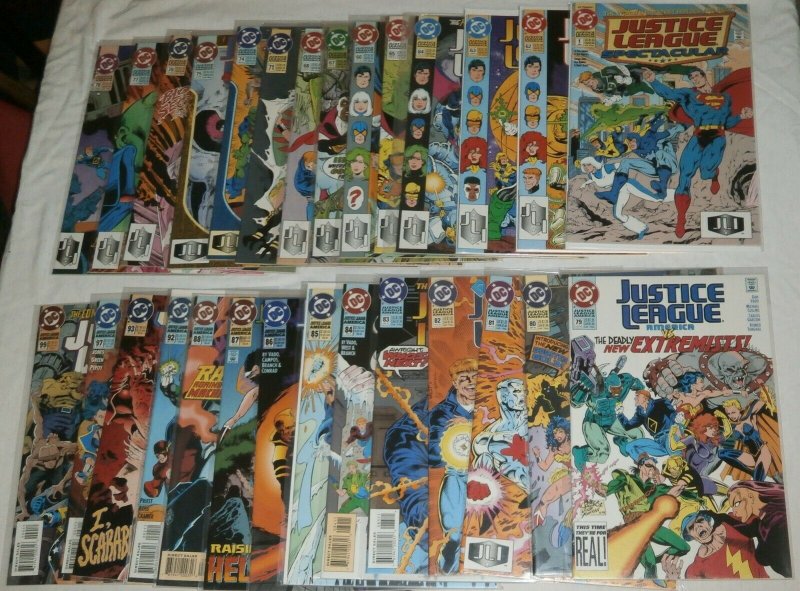 Justice League America #62-103 (missing 12) Superman, JLA JLI, comics lot of 57