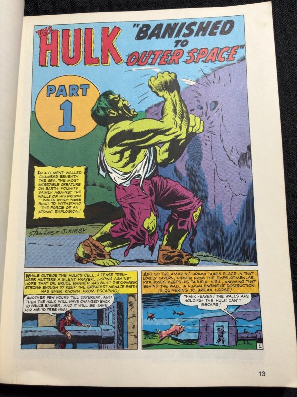 1978 THE INCREDIBLE HULK by Stan Lee SC Poor/GD 1.5 Fireside