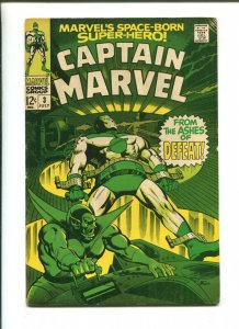 CAPTAIN MARVEL #3 - ASHES OF DEFEAT The Fisherman Collection (6.0) 1968