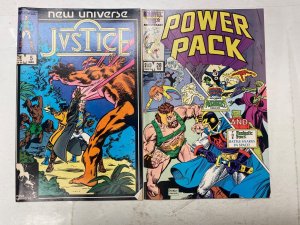 5 MARVEL comic books Justice Power Pack Nightmask Comet Man DP7 46 KM38