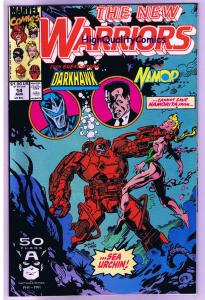 NEW WARRIORS 14, NM+, Nova, DarkHawk, Namor, 1990, more Marvel in store