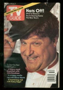 TV GUIDE DEC28-JAN 3 1992 -JOHN GOODMAN-MANHATTAN G/VG