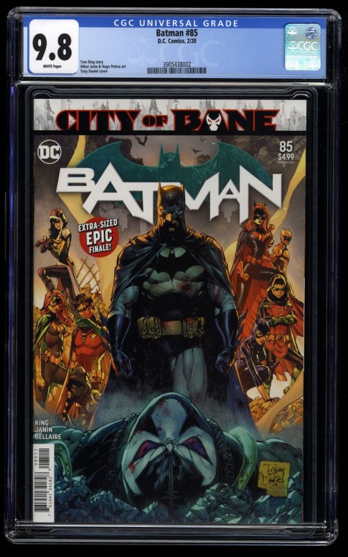 Batman (2011) #85 CGC NM/M 9.8 White Pages