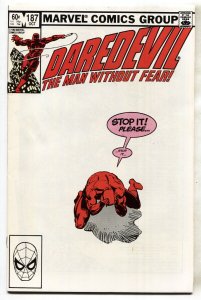 Daredevil #187--1982--Frank Miller--Black Widow--Stick