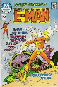 E-Man #1 F/VF 7.0, E-Man #3 VF- (1973)  Modern Comics variants  lot of 2